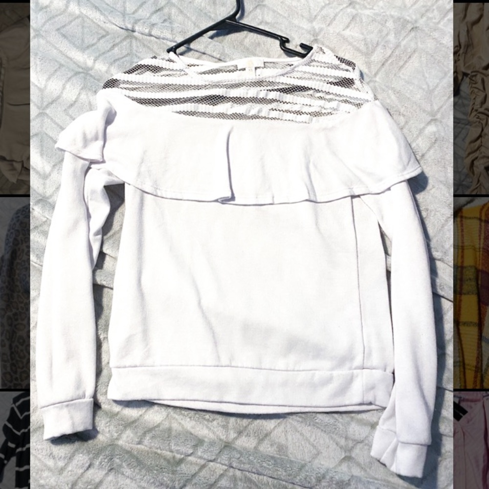 White Long Sleeve Top